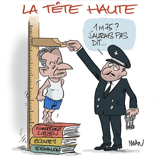 Dessin de presse : Tête haute presse : Tête haute