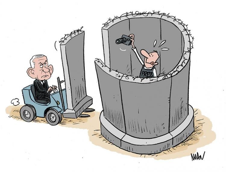 Dessin de presse : Journalisme en Israël presse : Journalisme en Israël