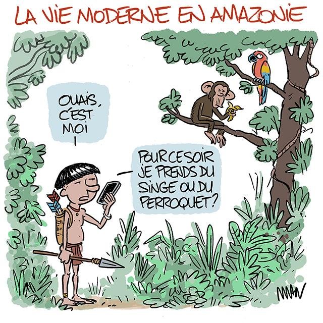 Dessin de presse : Amazonie presse : Amazonie