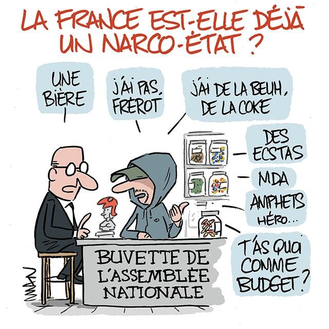 Dessin de presse : Narco-État presse : Narco-État