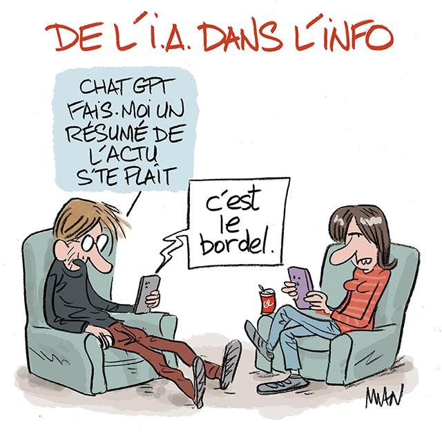 Dessin de presse : Info presse : Info