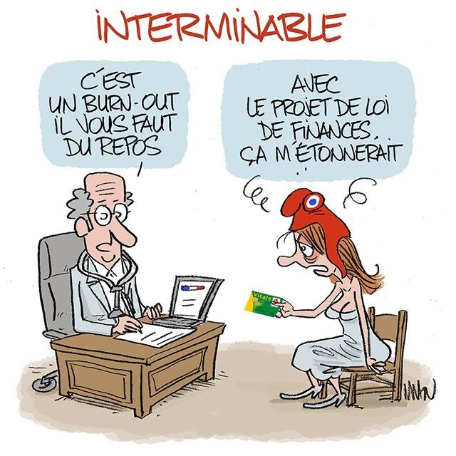 Dessin de presse : Interminable presse : Interminable
