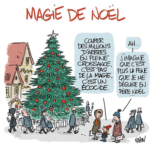 Dessin de presse : Écocide de Noël presse : Écocide de Noël