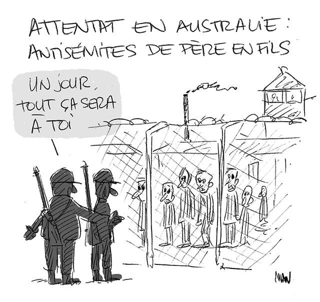 Dessin de presse : Antisémites en Australie presse : Antisémites en Australie