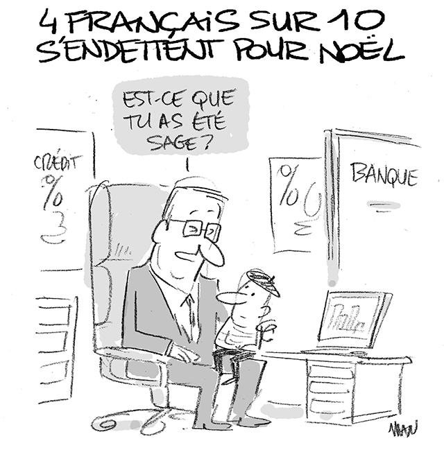 Dessin de presse : Prêt de Noël presse : Prêt de Noël