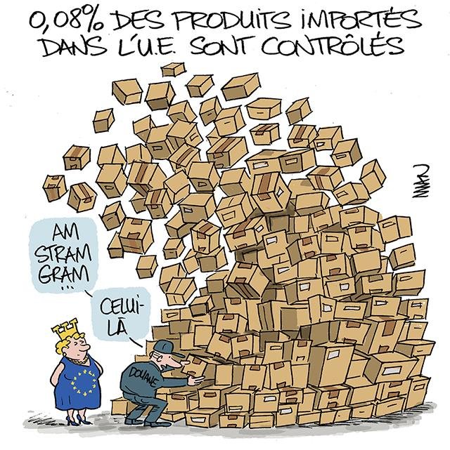Dessin de presse : Contrôles produits presse : Contrôles produits