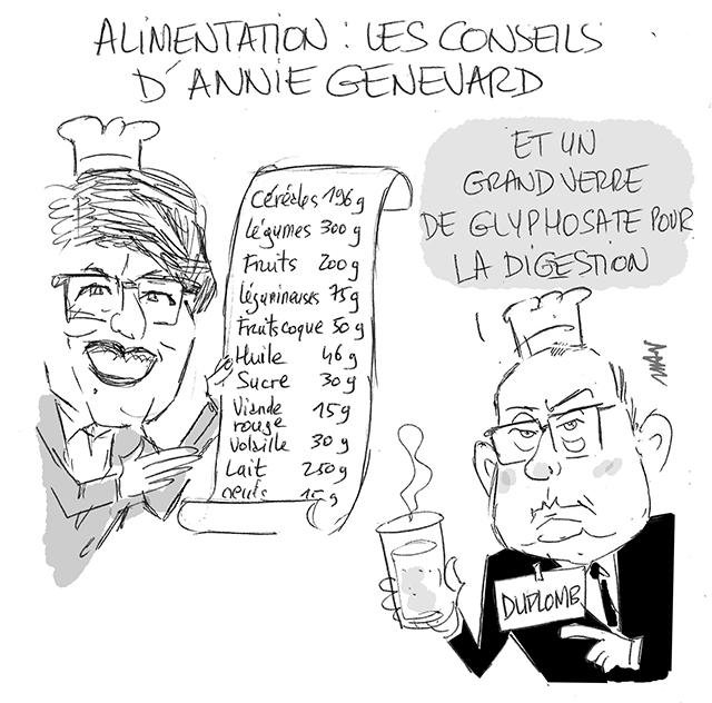 Dessin de presse : Les conseils d'Annie Genevard presse : Les conseils d'Annie Genevard
