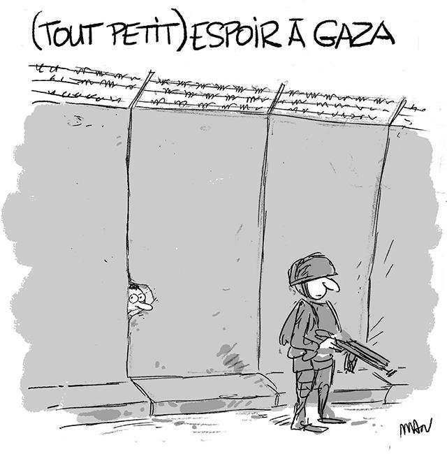 Dessin de presse : Espoir à Gaza presse : Espoir à Gaza