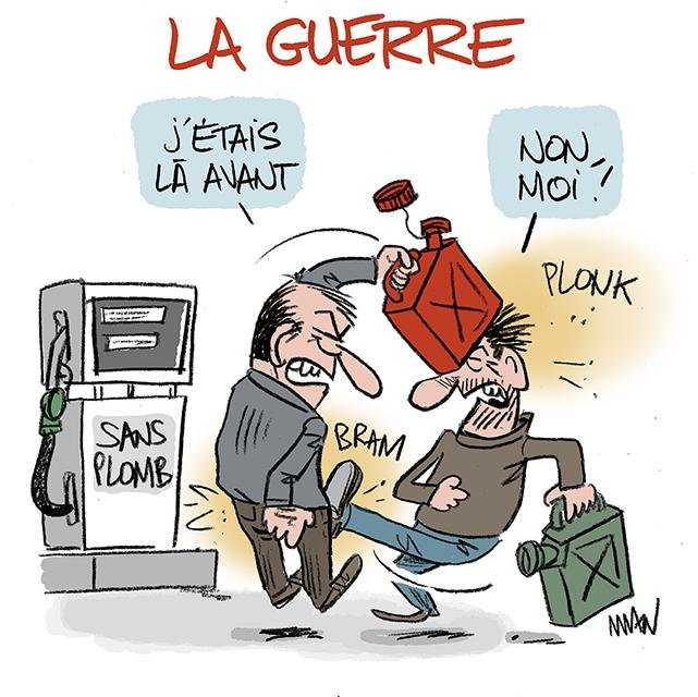 Dessin de presse : La guerre presse : La guerre