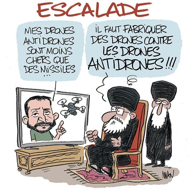 Dessin de presse : Escalade presse : Escalade