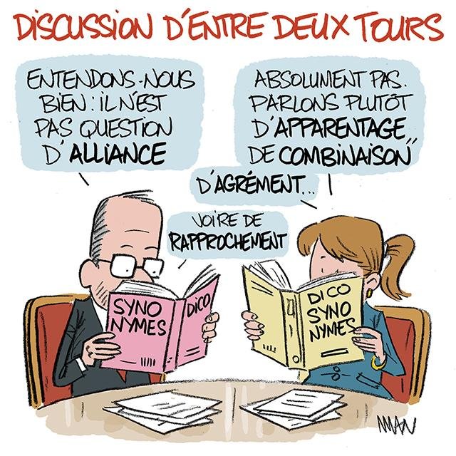 Dessin de presse : Entre deux presse : Entre deux