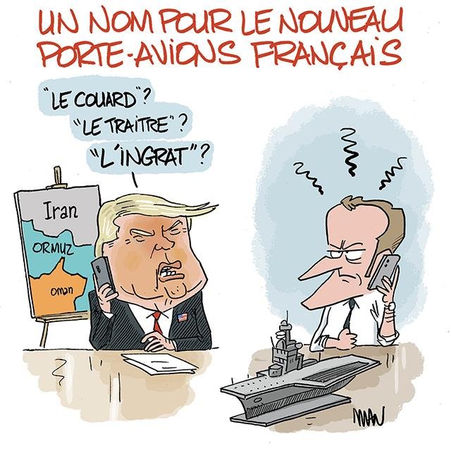 Dessin de presse : Porte avions presse : Porte avions