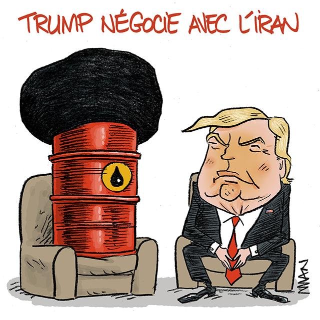 Dessin de presse : Trump négocie presse : Trump négocie
