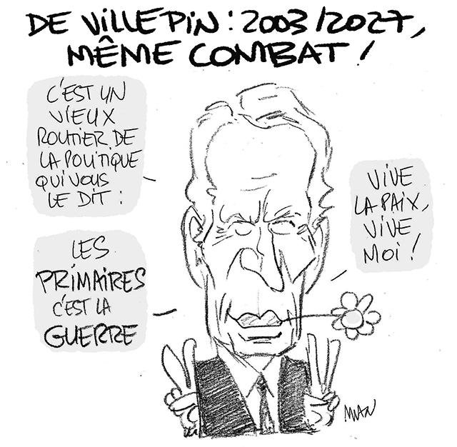 Dessin de presse : Villepin le retour presse : Villepin le retour