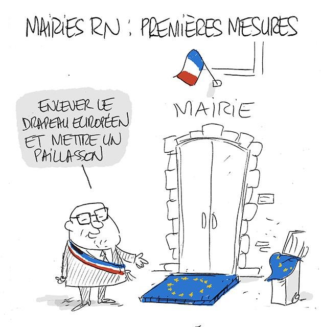 Dessin de presse : Drapeau presse : Drapeau