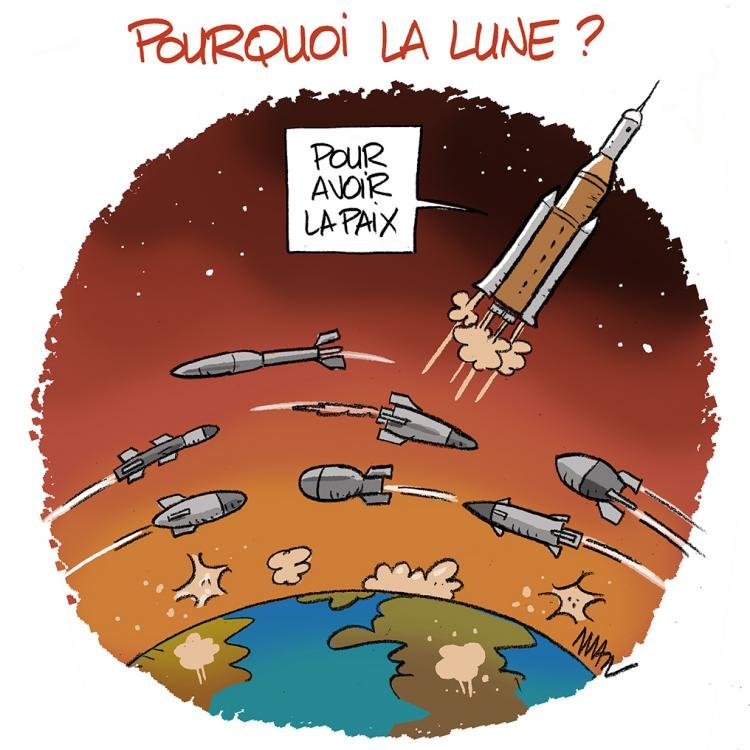 Dessin de presse : Lune presse : Lune