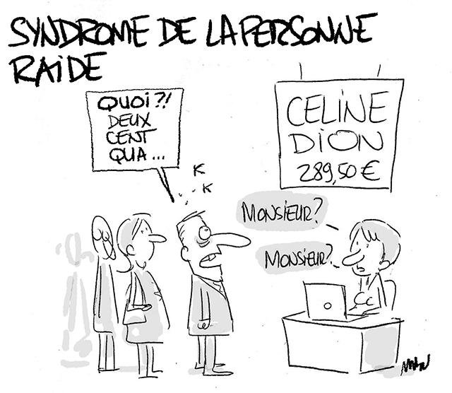 Dessin de presse : Personne raide presse : Personne raide