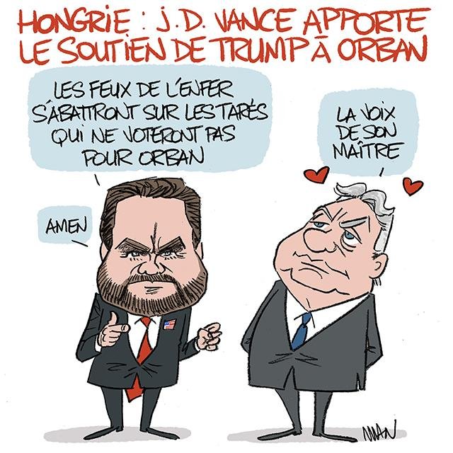 Dessin de presse : J.D. Vance presse : J.D. Vance