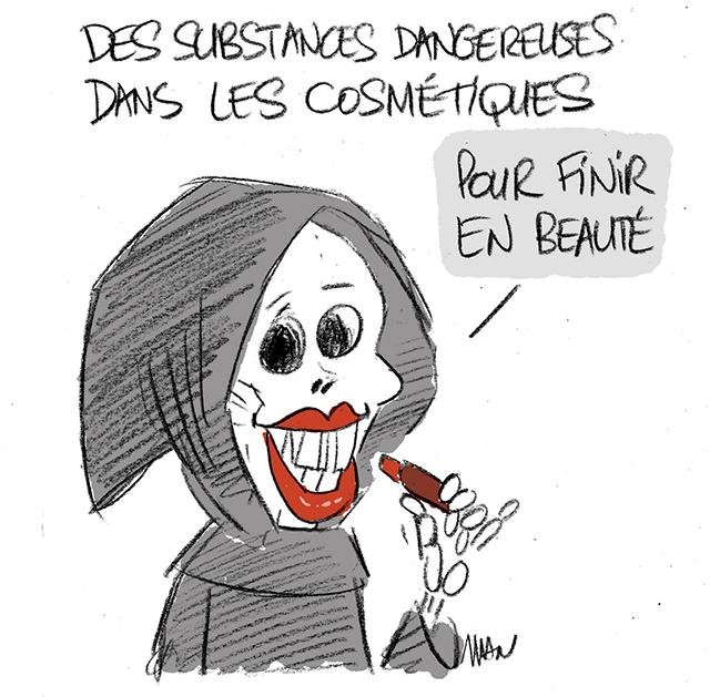 Dessin de presse : Cosmétiques presse : Cosmétiques