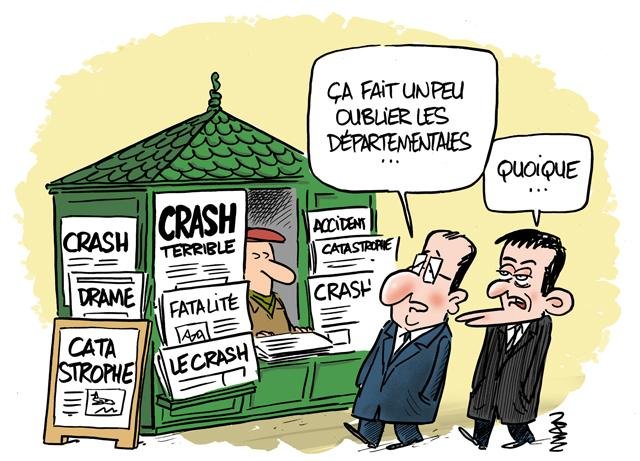 Dessin de presse : Crash presse : Crash