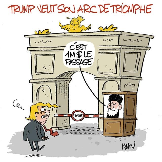 Dessin de presse : Arc de triomphe presse : Arc de triomphe