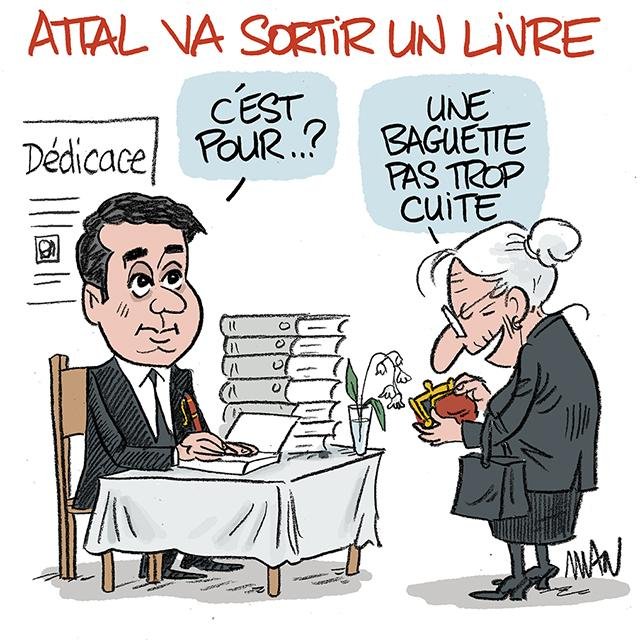 Dessin de presse : Attal presse : Attal