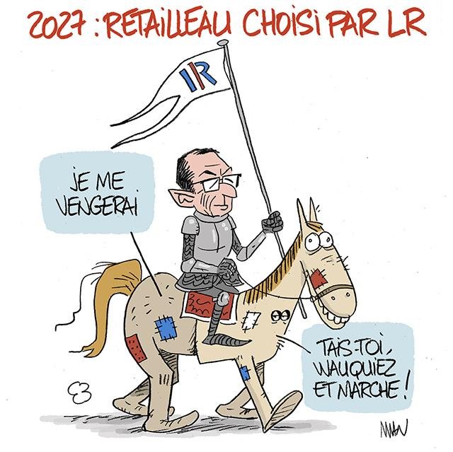 Dessin de presse : Retailleau choisi presse : Retailleau choisi