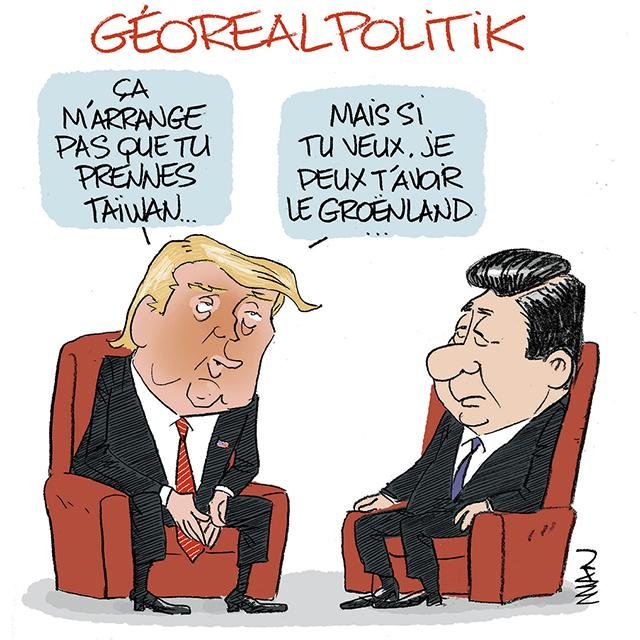 Dessin de presse : Trump presse : Trump