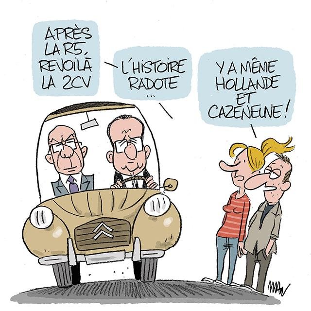 Dessin de presse : 2CV presse : 2CV