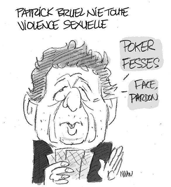 Dessin de presse : Poker Bruel presse : Poker Bruel