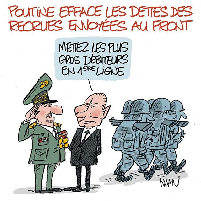 Dessin de presse : Dettes russes presse : Dettes russes