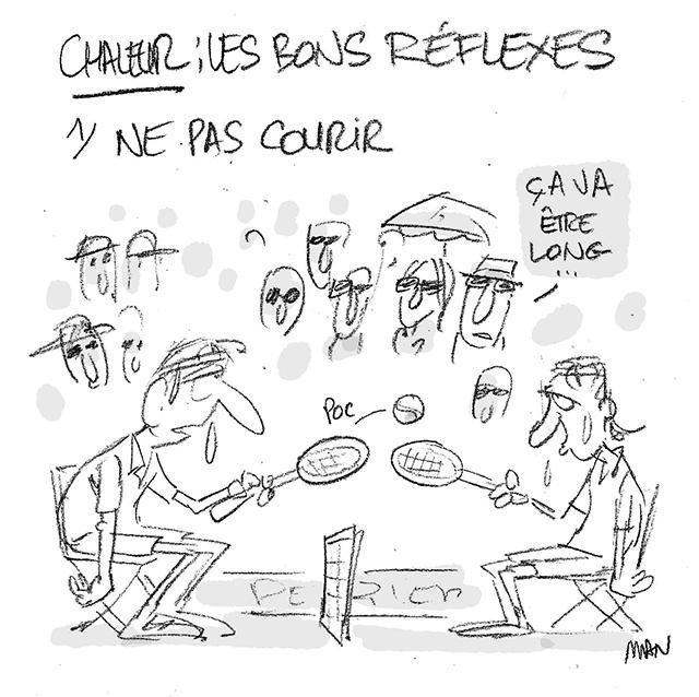 Dessin de presse : Chaleur à Roland presse : Chaleur à Roland