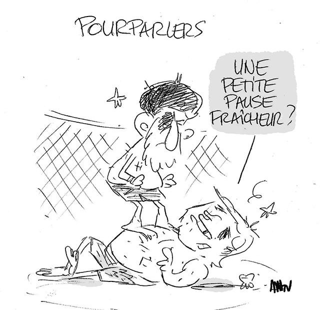 Dessin de presse : Pause fraîcheur presse : Pause fraîcheur