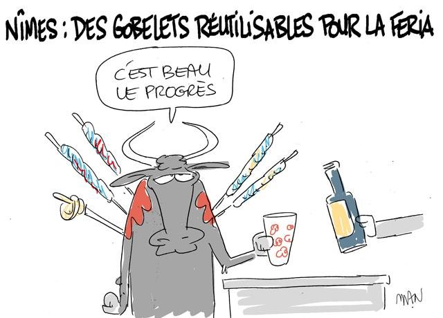 Dessin de presse : Gobelets presse : Gobelets