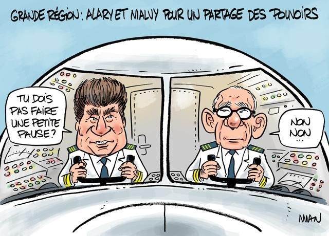 Dessin de presse : Partage presse : Partage