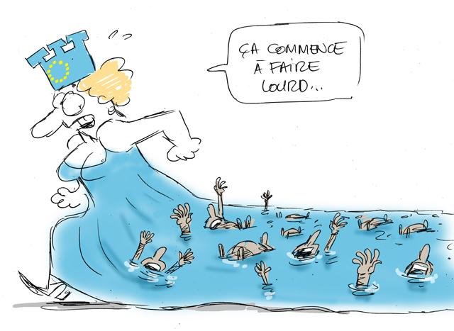 Dessin de presse : Lourd presse : Lourd
