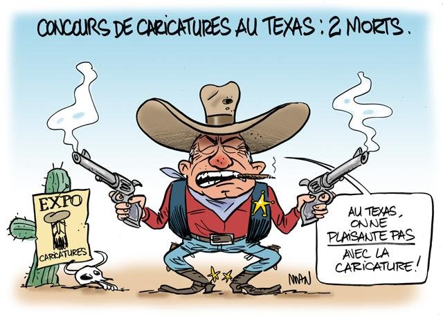 Dessin de presse : Texas presse : Texas