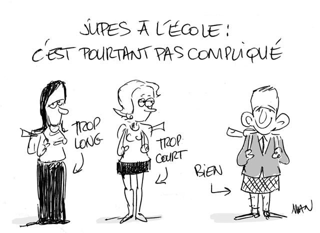 Dessin de presse : Jupes presse : Jupes