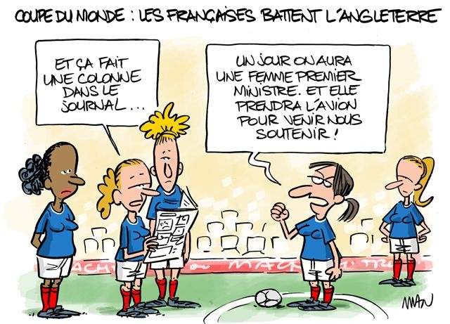 Dessin de presse : Footeuses presse : Footeuses