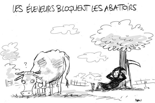 Dessin de presse : Abattoirs presse : Abattoirs