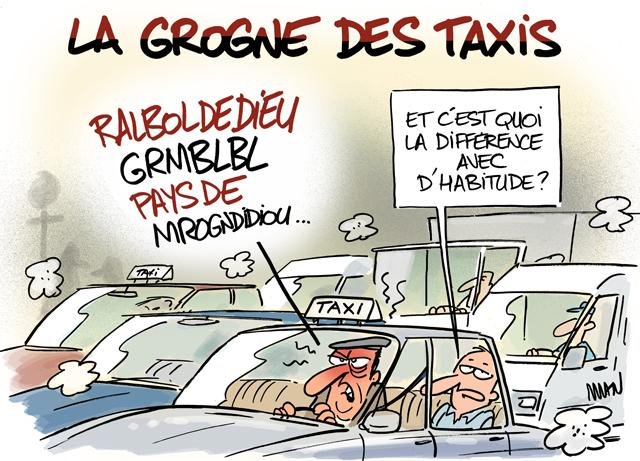 Dessin de presse : Taxis! presse : Taxis!