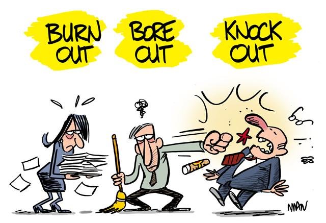 Dessin de presse : Knock out presse : Knock out