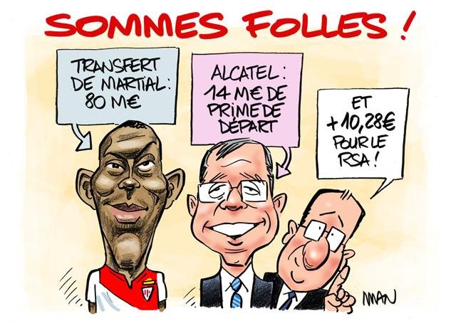 Dessin de presse : Sommes folles presse : Sommes folles