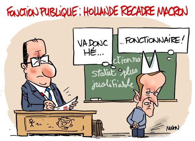 Dessin de presse : Fonctionnaire! presse : Fonctionnaire!