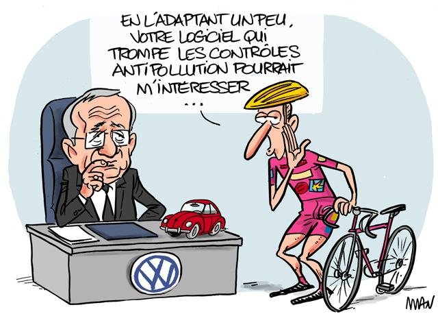Dessin de presse : VW presse : VW