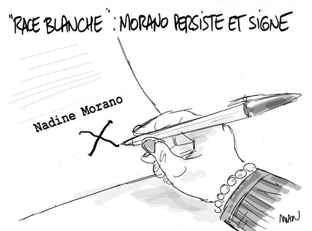Dessin de presse : Race blanche presse : Race blanche