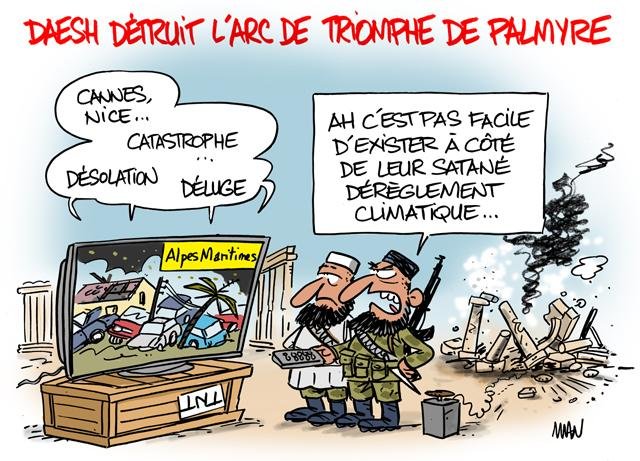 Dessin de presse : Triomphe (de la connerie) presse : Triomphe (de la connerie)