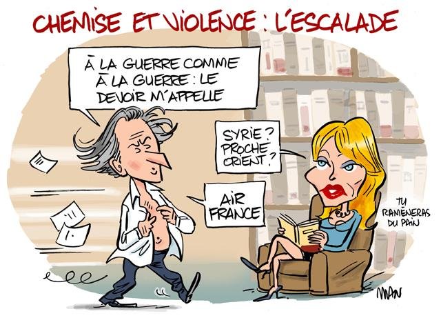 Dessin de presse : Chemise presse : Chemise