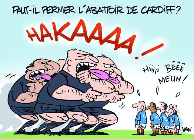 Dessin de presse : Cardiff presse : Cardiff