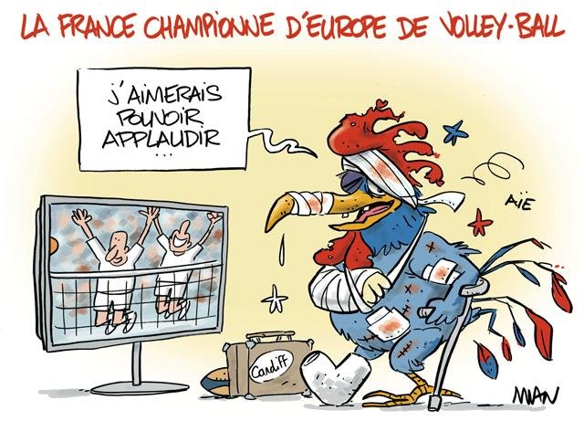 Dessin de presse : Volley presse : Volley